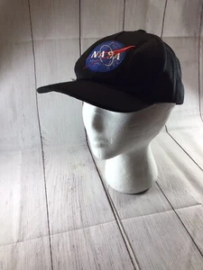 NASA Youth XL Black Blue Logo Adjustable Hat Cap - Picture 1 of 11