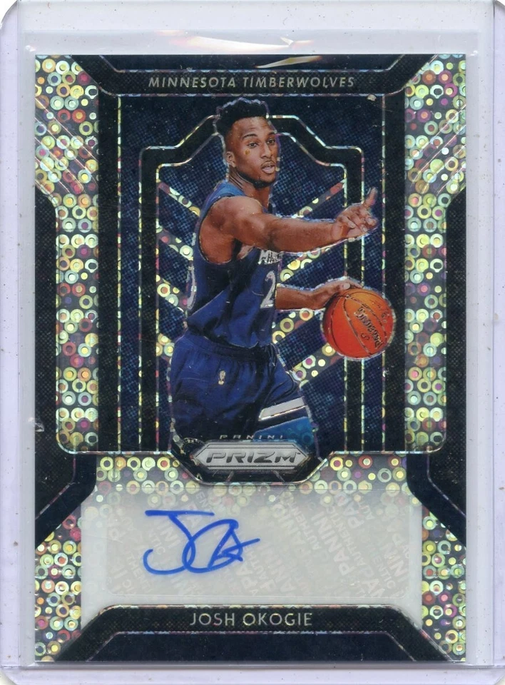 2018-19 PRIZM #FR-JOK JOSH OKOGIE AUTOGRAPH "BLUE DISCO PRIZM" RC 052923 - Image 1 of 1