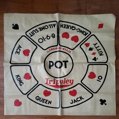 Alfombra de juego vintage Tripoley Cadaco Ellis vinilo grano madera beige tostado juego de juego Foto 1 de 4