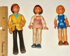 $10 OFF ~VTG Fisher Price Dollhouse Figures~ Mom Lady Woman & Dad Man Girl Child