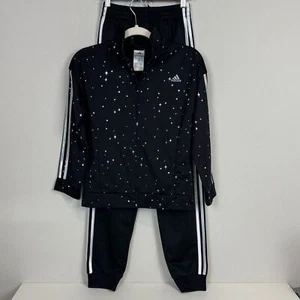 Adidas Black Star Track Jacket & Black Pants L Youth - Picture 1 of 12