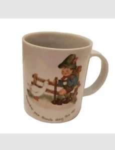 Goebel Hummel Coffee Mug Josef Kuba Bavaria Germany Boy Remember Your Friends - Picture 1 of 5