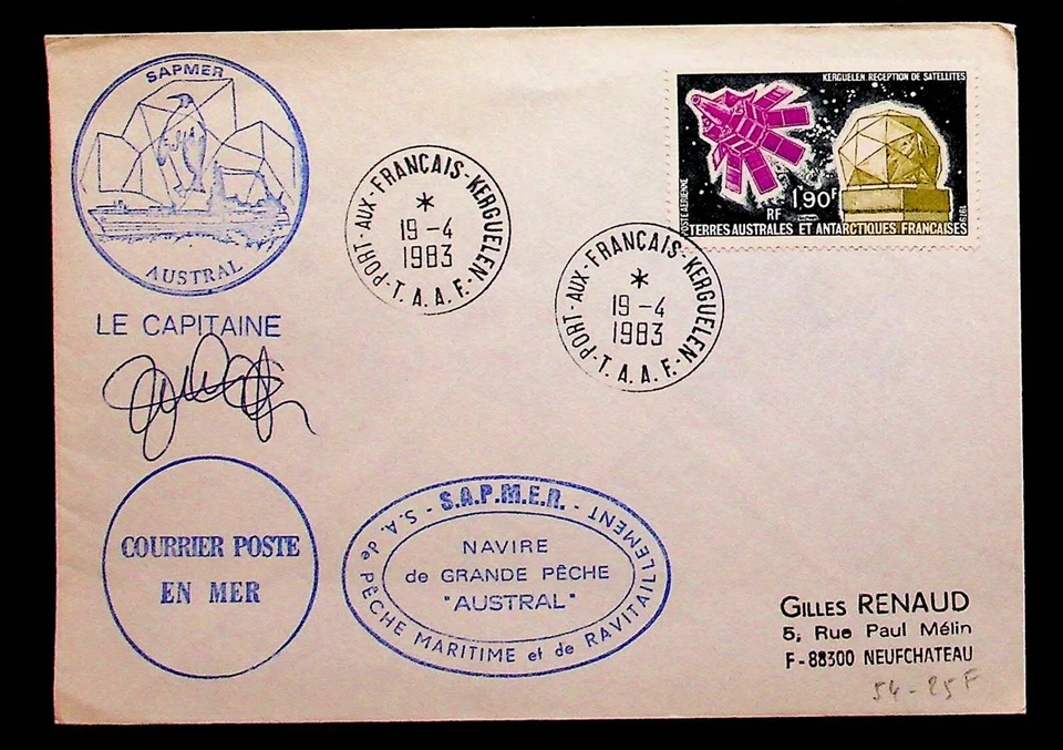 French Southern & Antarctic Territory Sc C51 - 1983 EXPEDITION COVER TO FRANCE  - Image 1 of 1