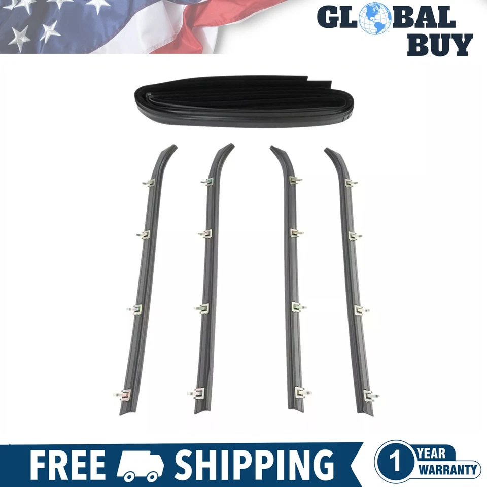 Nuevo kit de sellado de resistencia para puerta delantera para Chevy G10 G20 GMC G15 G25 1975-1996 Foto 1 de 4
