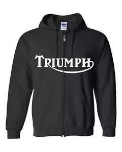 triumph motorcycle zippered hoodie, size xl - Picture 1 of 1