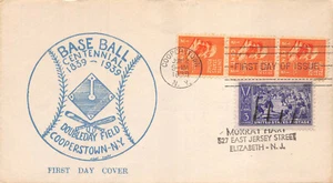 855 3c Baseball Centennial Planty #42A, C. Murray Hart cachet  [91450] - Picture 1 of 1
