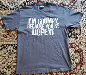 Vintage 90s Disney World Exclusive 2 Sided Grumpy Shirt Size L Good Condition - Bild 1 von 8