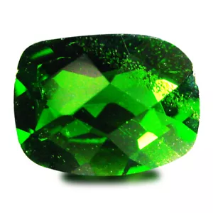 1,46 ct AAA+ Wertvolle Kissenform (8 x 6 mm) Grün Chromdiopsid Edelstein - Bild 1 von 1