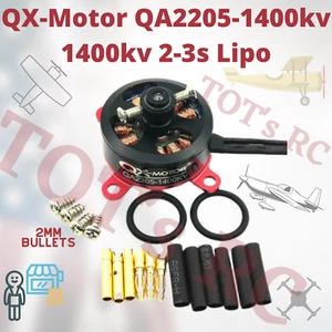QX Motor QA2205 1400kv bürstenloser Außenseitermotor 2-3s Lipo Flugzeug/Schaumstoff/Drohne - Bild 1 von 11