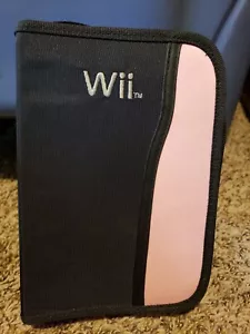 Nintendo Wii Remote Wand Accessory And Travel Protective Case Black And Pink - Picture 1 of 7