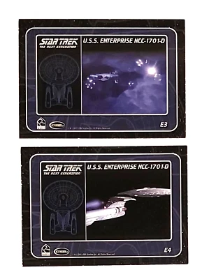 The Complete Star Trek: TNG /  U.S.S. Enterprise Chase Cards x 2 / 2011 / Mint - Image 1 of 2
