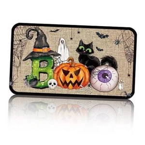 Halloween Door Mat Outdoor Halloween Rugs Boo Trick or Treat Spooky Novelty - Picture 1 of 7