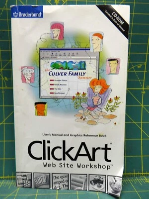 ClickArt Web Site Workshop 1998 Manual and Graphics Reference Book With CD - Image 1 of 4