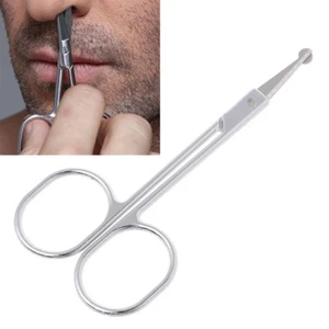 NASO FORBICINE IN ACCIAIO PELI ORECCHIE BAFFI ROTONDE LAME CURVE BAMBINO oq - Afbeelding 1 van 8