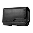 Men Phone Pouch Case Leather Holster Universal Cellphone Wallet Belt Cover Clip