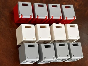 4x LEGO Box Oven Mailbox Safe Container White Red Or Grey 4345 4346 - Picture 1 of 1