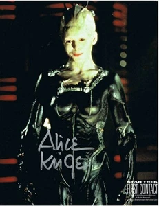 Alice Krige signiertes 8x10 Foto. Borgkönigin. Star Trek Erstkontakt. Autogramm - Bild 1 von 2