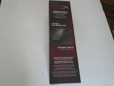 HyperX Pulsefire FPS Gaming Mouse & HyperX Fury S Medium Mouse & Pad Bundle AL - Image 1 of 2