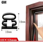 Effective For Soundproofing Door Seal Strip 6M Self adhesive Silicone Rubber