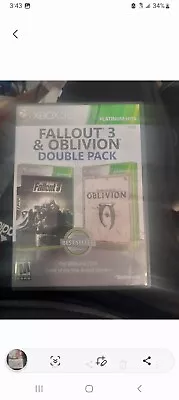 Paquete Doble Fallout 3 y Oblivion (Xbox 360) ¡CASI COMO NUEVO! Foto 1 de 2