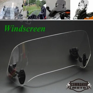 Adjustable Windshield Extension Spoiler for Honda BMW Harley Yamaha Universal - Picture 1 of 10