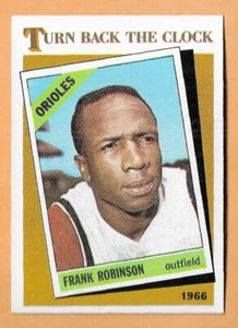 FRANK ROBINSON ORIOLES TURNING BACK THE CLOCK 1966 #404 - TOPPS NM-MT 1986 - Picture 1 of 2
