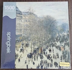 Vtg Springbok "Boulevard Des Capucine" by Monet 1500pc 2003 BRAND NEW SEALED - Picture 1 of 1