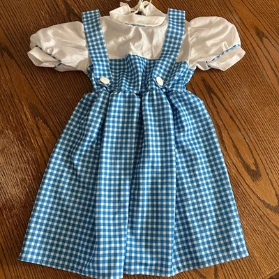 Disfraz de Vestido Dorothy Mago de Oz, Guinga Azul Niñas Halloween, Pequeño Foto 1 de 4