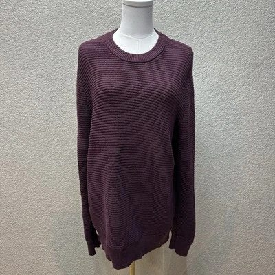 Express Sweater Women’s XL Burgundy Red Acrylic Crew Neck Pullover - Image 1 of 4