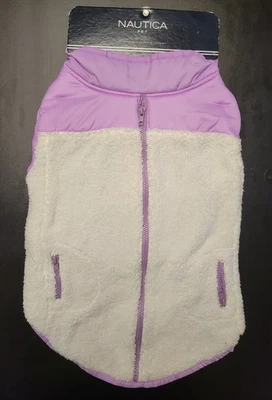 Nautica Pet Apparel Reversible Dog Vest-Lavender and Cream - Size Large - Image 1 of 3