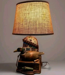 Vintage Lamp Nightwatch Lamp Company Walt Disney Duck Decoy Hunting Ammo Box - Picture 1 of 24