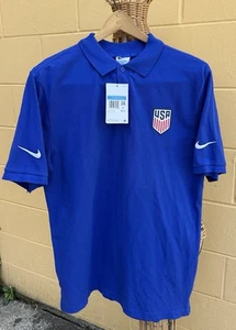 Nike Mens Embroidered USA Blue Polo Shirt Size M NWT - Picture 1 of 6