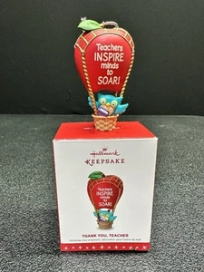 2016 Hallmark Thank You, Teacher Handcrafted Keepsake Christmas Holiday Ornament - Picture 1 of 2