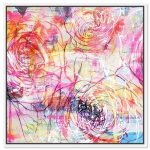 The Oliver Gal Artist Co. Abstract Contemporary Canvas Wall Art Loves Me Livi... - Picture 1 of 8
