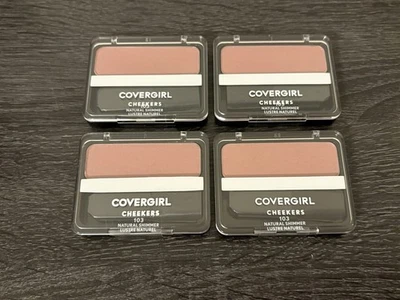 NEW Covergirl Cheekers Powder Blush, 103 Natural Shimmer | Lot Of 4. - Image 1 of 4