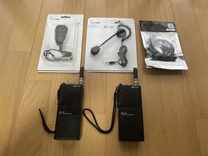 ICOM IC-μ3 430MHz FM Transceiver Set Confirmed to work - Zdjęcie 1 z 13