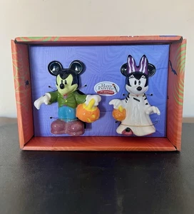 Disney Mickey & Minnie Mouse Frankenstein Halloween Salt & Pepper Shakers NEW - Picture 1 of 2