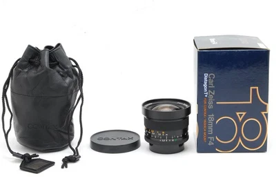 [MINT in Box] Contax Carl Zeiss Distagon T* 18mm f/4 MMG MF Lens C/Y From JAPAN - Image 1 of 4