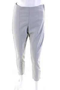 MM. La Fleur Womens Side Zipped Flat Front Buttoned Tapered Pants Gray Size 4 - Picture 1 of 7