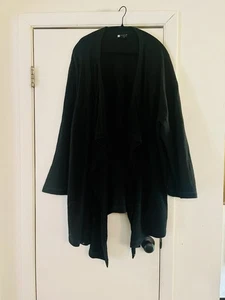 Damen 100 % Wolle Lagenlook Whimsygoth Boho vorne offen Kimono Cardigan 3x - Bild 1 von 6