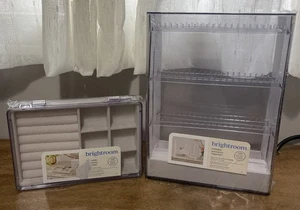 Brightroom Accesorio Plegable Almacenamiento Joyería Collar, Pendientes Anillos Juego de 2 - Imagen 1 de 8