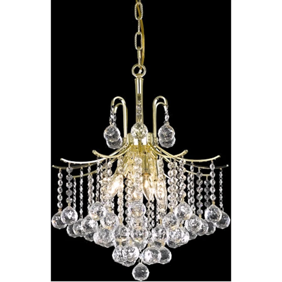 Living District Amelia 6 Light Pendant, Gold, 17" - LD8200D17G - Image 1 of 1
