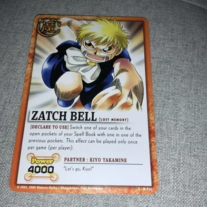 Tarjeta Zatch Bell - "Zatch Bell" (memoria perdida) - 2005 - U M-016 ~ Power 4000 - Imagen 1 de 10