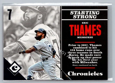 2017 Panini Chronicles #62 Eric Thames - Image 1 of 2