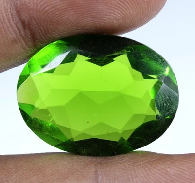 34.95 Karat Brasilianischer Olivgrün Peridot 27 X 20 MM Oval Edelstein Certified - Bild 1 von 4