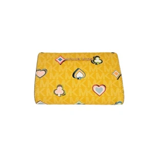 Michael Kors Jet Set Travel Medium Bifold Zip Coin Wallet Las Vegas Honey - Bild 1 von 7