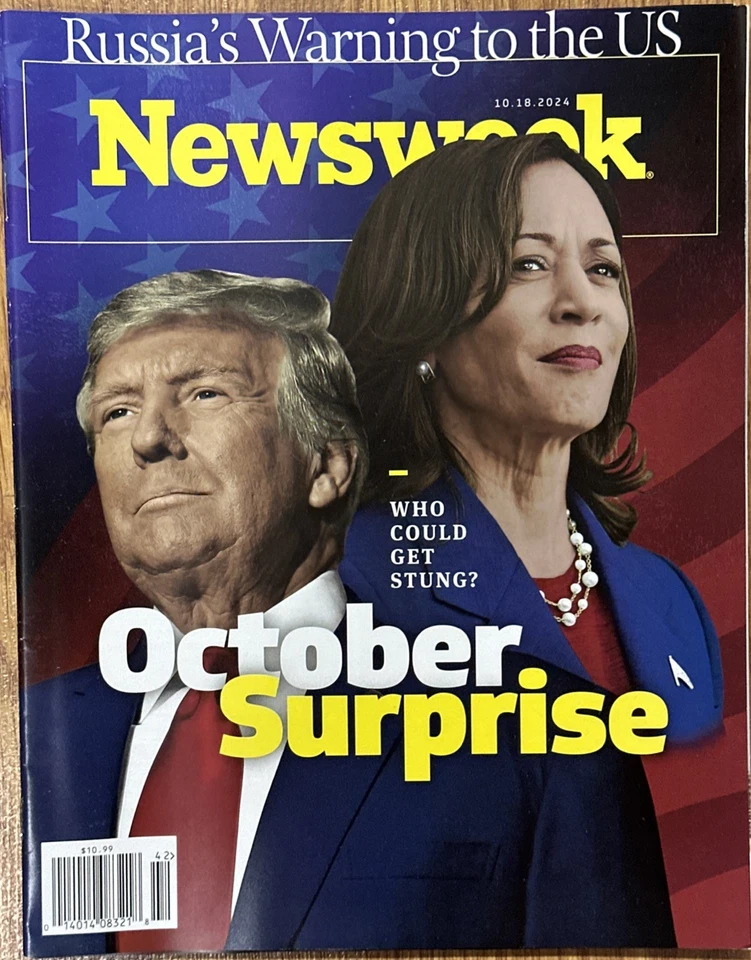NEWSWEEK MAGAZINE OCT 18 Th 2024  WHO WOULD GET STUNG OCTOBER SURPRISE - Image 1 of 1