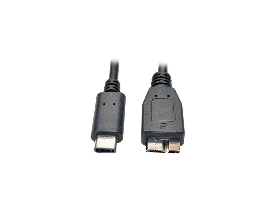 Tripp Lite USB 3.1 Gen 1 (5 Gbps) Cable, USB Type-C (USB-C) to USB 3.0 Micro-B - Image 1 of 1