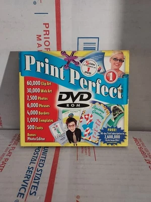 Print Perfect DVD 60,000+ Clip Art Images and More Cosmi 2004 No Keycode - #162g - Image 1 of 2