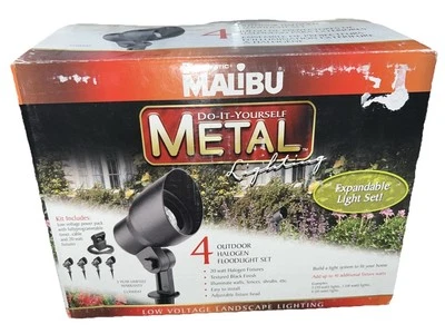 Intermatic Malibu Metal CL90004T Landscape Lighting Set 4 Halogen Floodlights  - Image 1 of 4